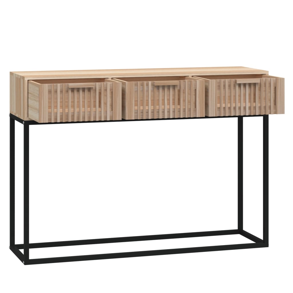 Table console 105x30x75 cm bois d'ingénierie et fer - XIOS