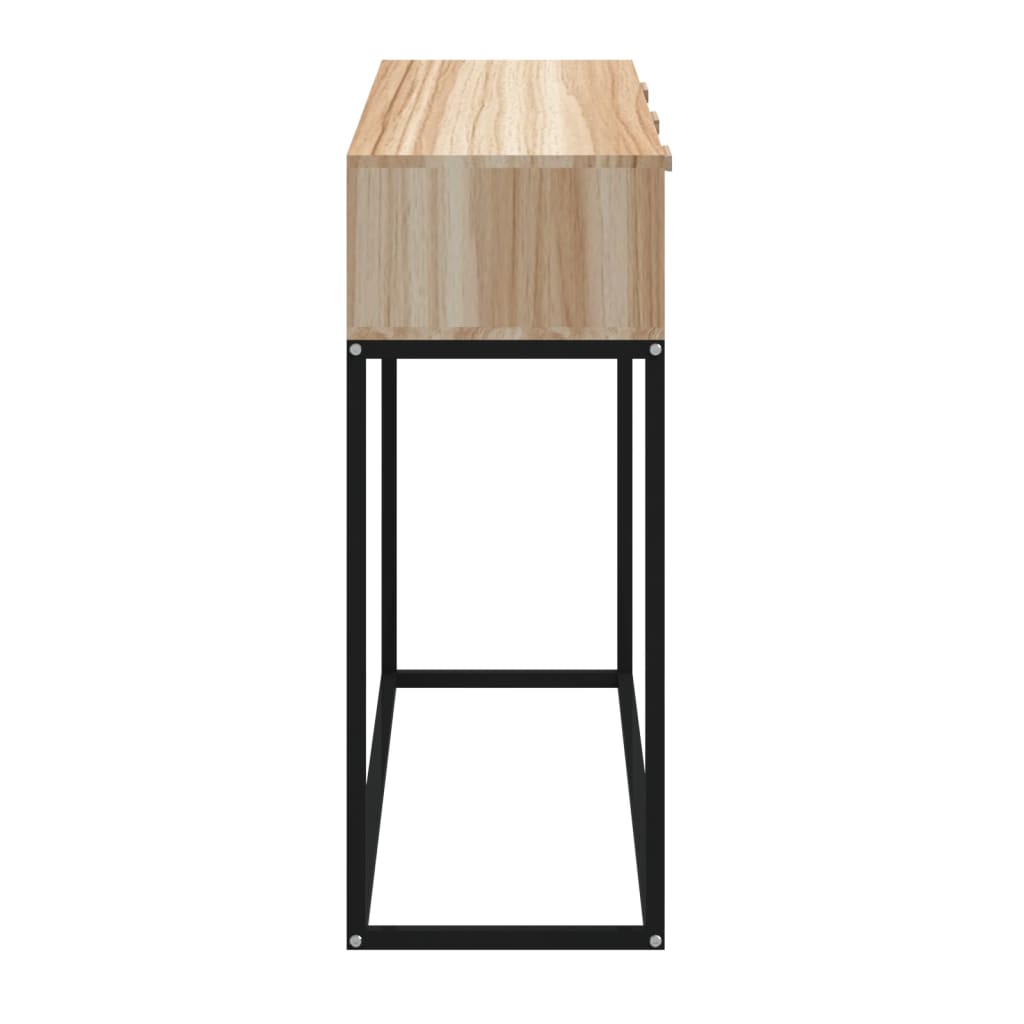 Table console 105x30x75 cm bois d'ingénierie et fer - XIOS