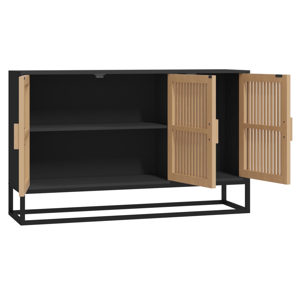 Buffet noir 105x30x65 cm bois d'ingénierie - XIOS