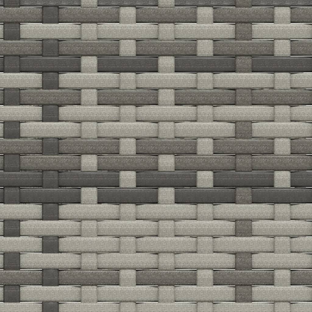 Salon de jardin 3 pcs avec coussins Gris Résine tressée - XIOS