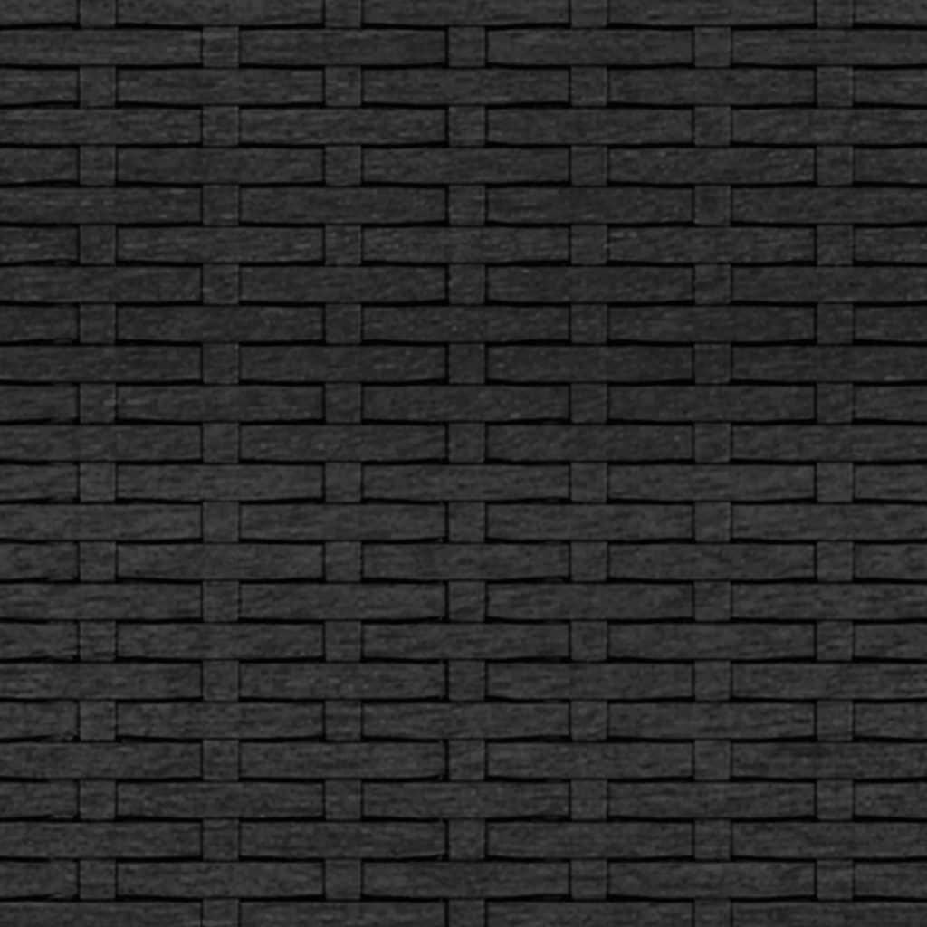 Salon de jardin 2 pcs avec coussins Noir Résine tressée - XIOS