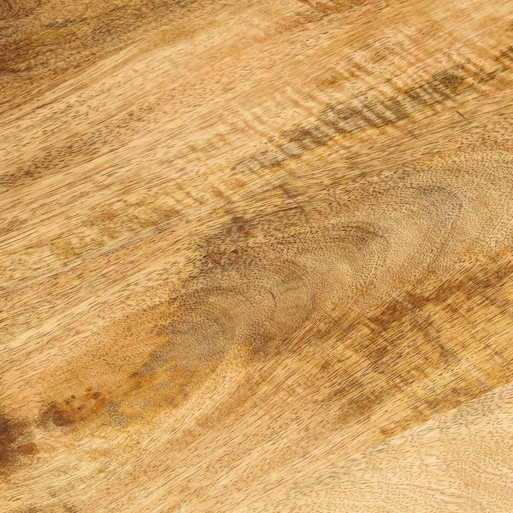 Table basse 2 niveaux 100x55x38cm bois manguier massif et acier - XIOS