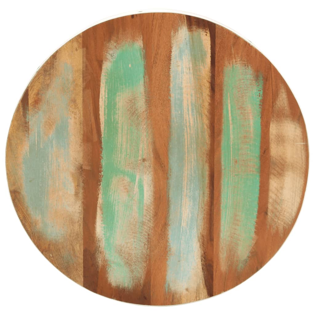 Table basse en forme de bol blanc bois de récupération massif - XIOS
