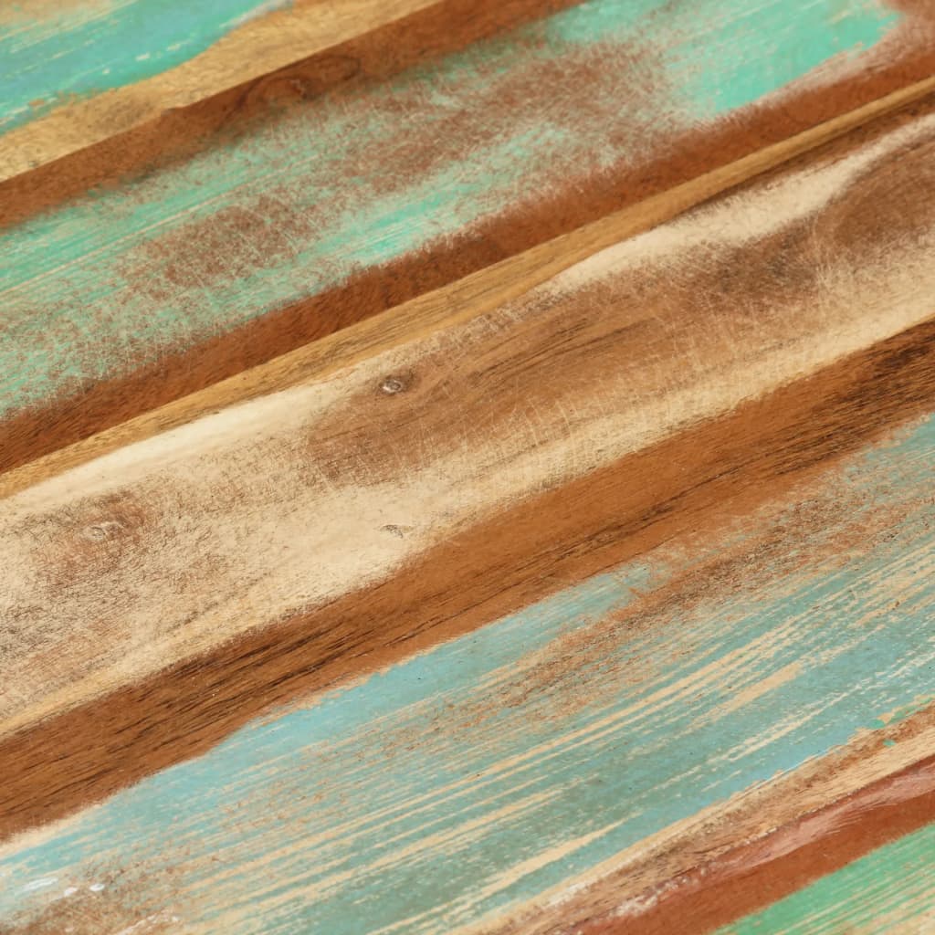 Table basse en forme de bol blanc bois de récupération massif - XIOS