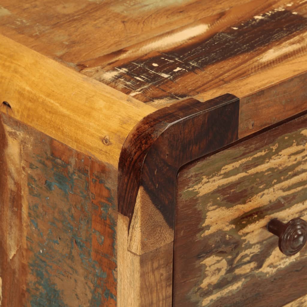 Buffet avec 3 tiroirs 55x30x70 cm bois de récupération massif - XIOS