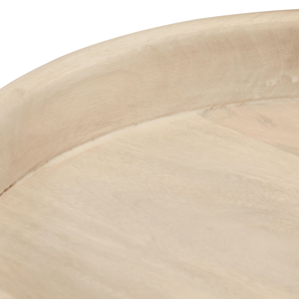 Tables basses rondes 3 pcs bois de manguier massif Tables d'appoint vidaXL