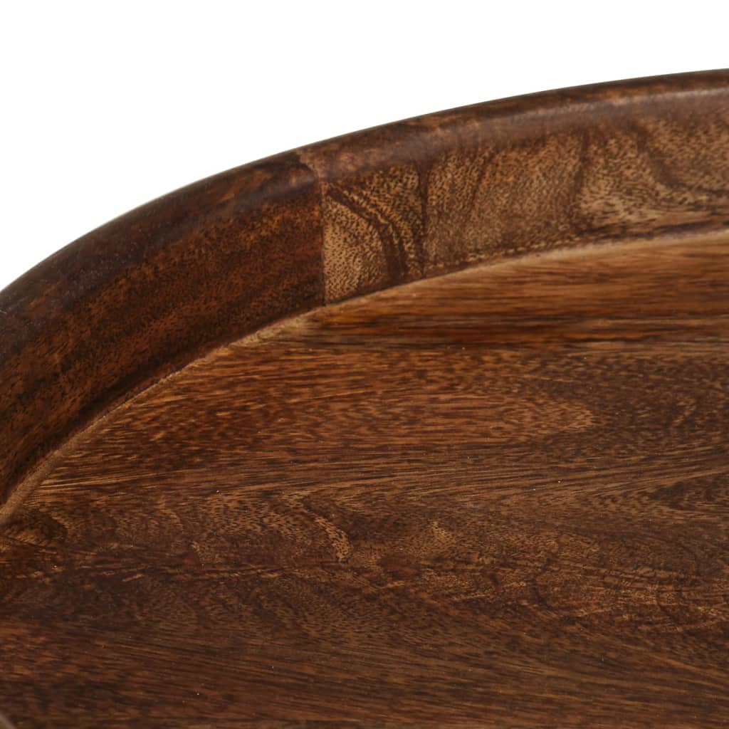 Tables basses rondes 3 pcs bois de manguier massif Tables d'appoint vidaXL