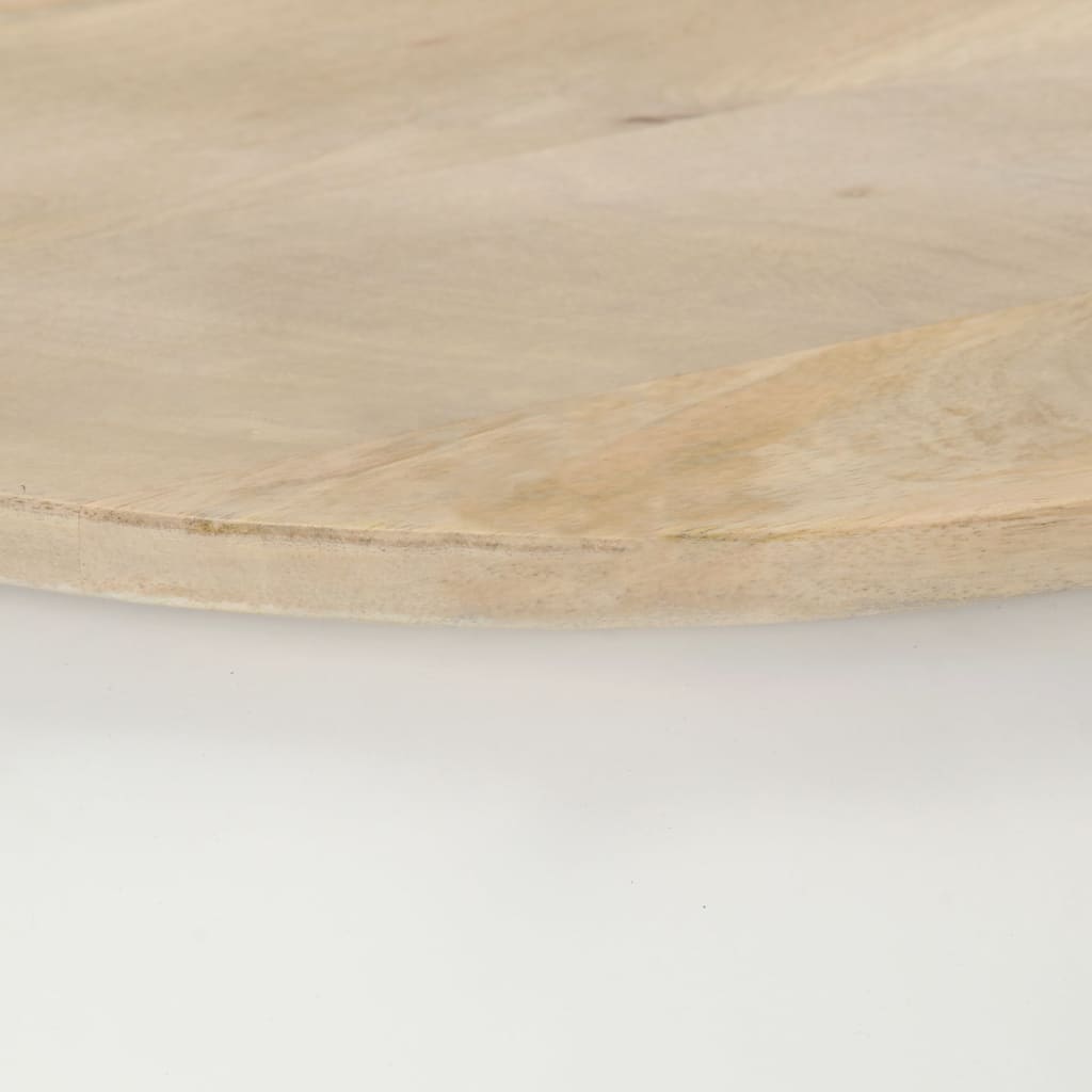 Table basse blanc 51x51x27 cm bois de manguier massif - XIOS