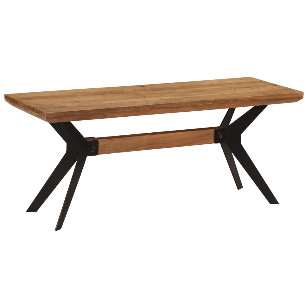 Banc de salle à manger 110x40x46 cm bois massif acacia et acier - XIOS
