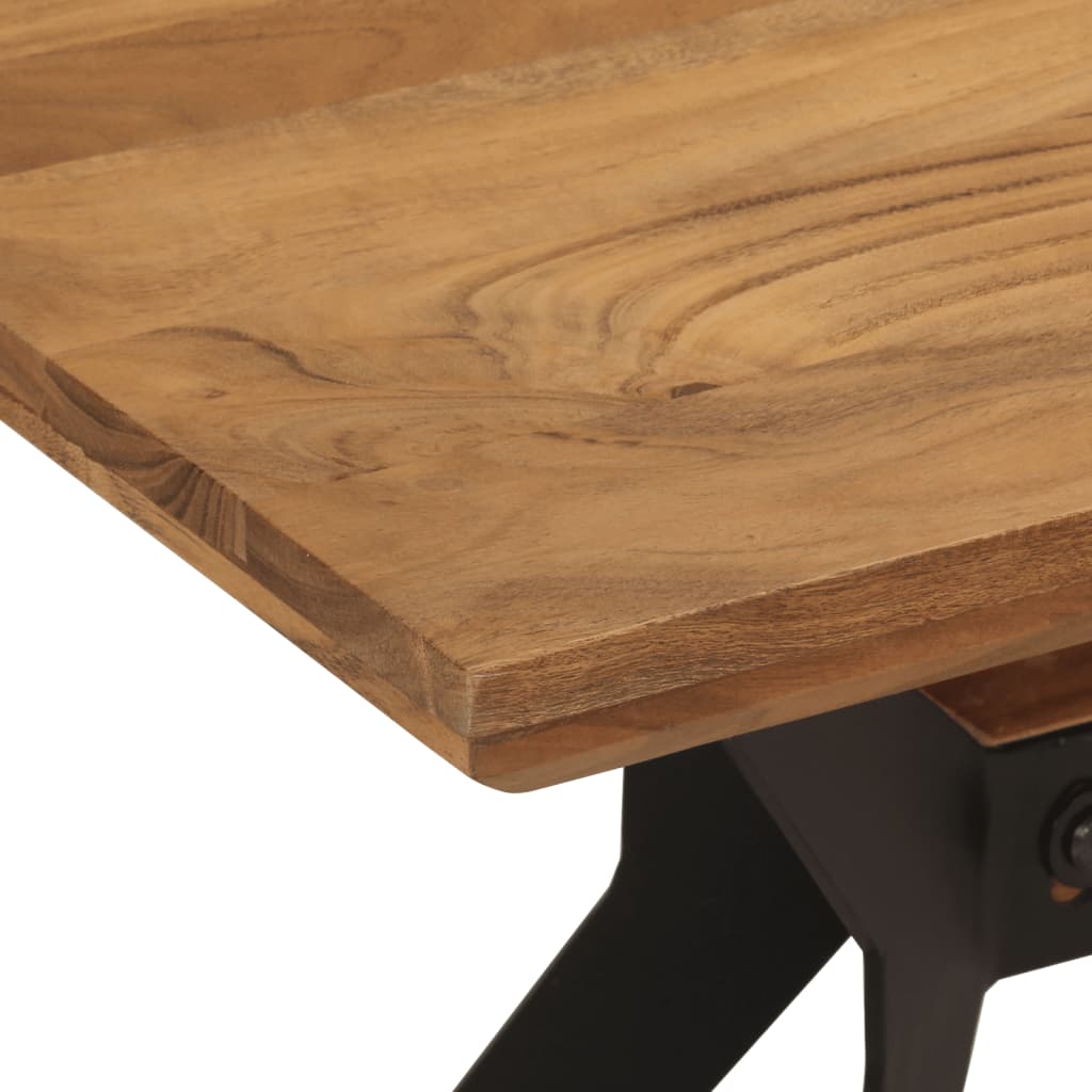 Banc de salle à manger 110x40x46 cm bois massif acacia et acier - XIOS