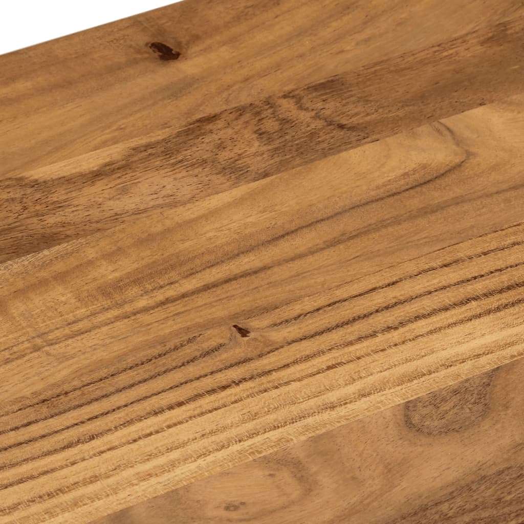 Banc de salle à manger 110x40x46 cm bois massif acacia et acier - XIOS