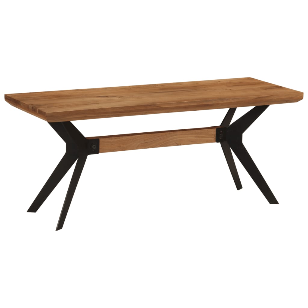Banc de salle à manger 110x40x46 cm bois massif acacia et acier - XIOS
