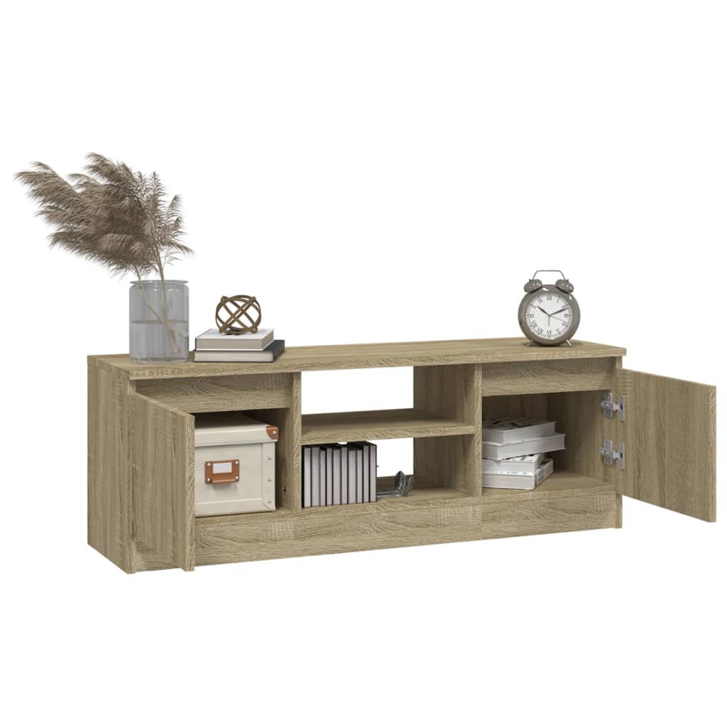 Meuble TV avec porte Chêne sonoma 102x30x36 cm - XIOS
