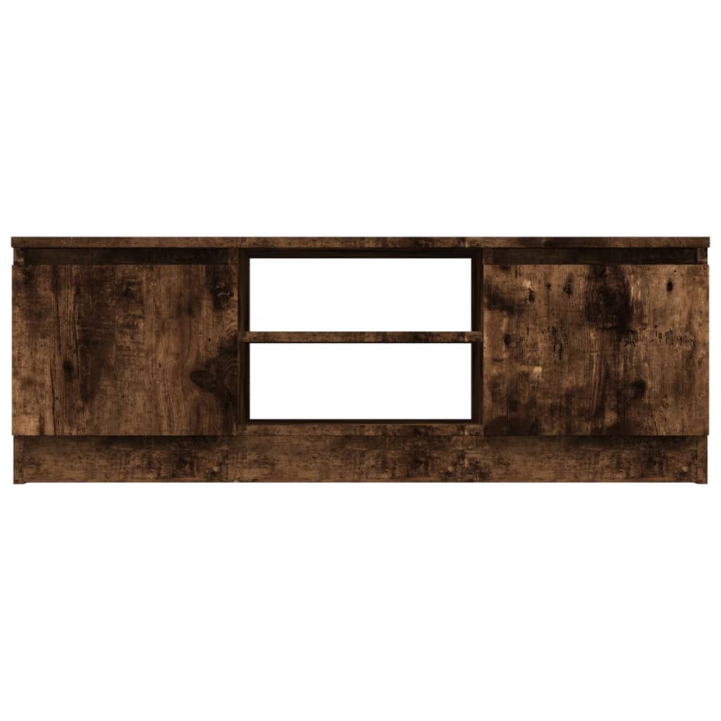 Meuble TV avec porte Chêne fumé 102x30x36 cm - XIOS