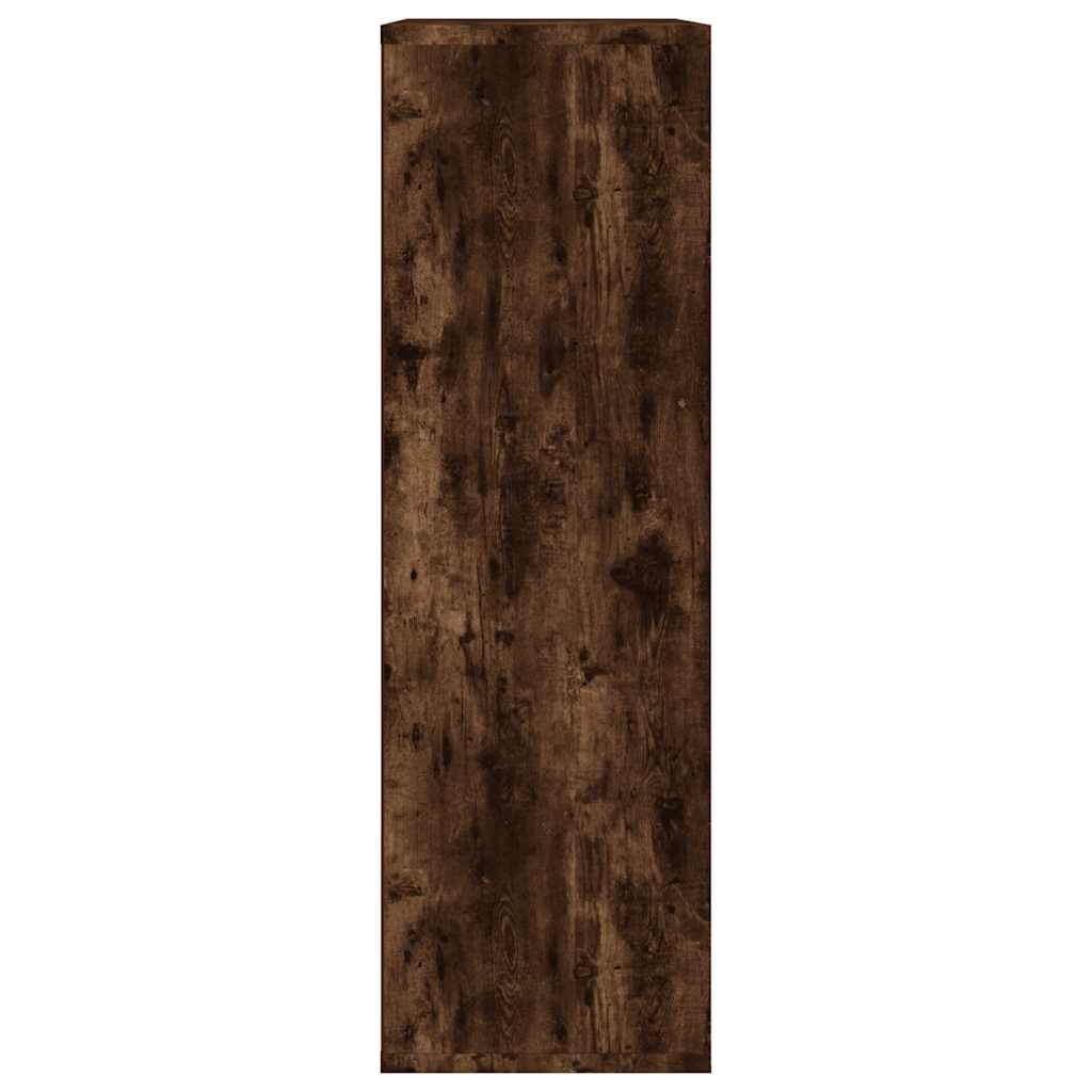 Bibliothèque/Buffet chêne fumé 50x25x80 cm bois d'ingénierie - XIOS