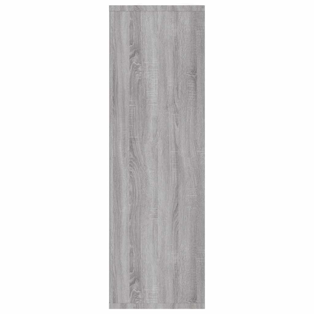 Bibliothèque/Buffet sonoma gris 50x25x80 cm bois d'ingénierie - XIOS