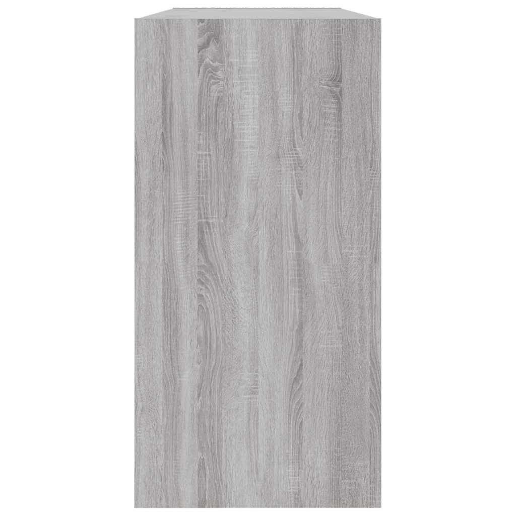 Bibliothèque/Buffet sonoma gris 50x25x80 cm bois d'ingénierie - XIOS