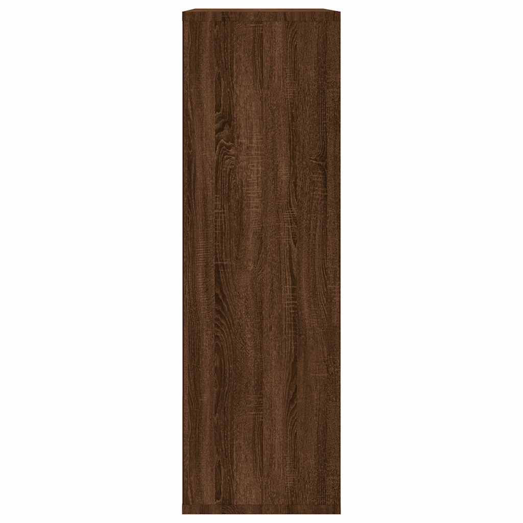 Bibliothèque/Buffet chêne marron 50x25x80 cm bois d'ingénierie - XIOS