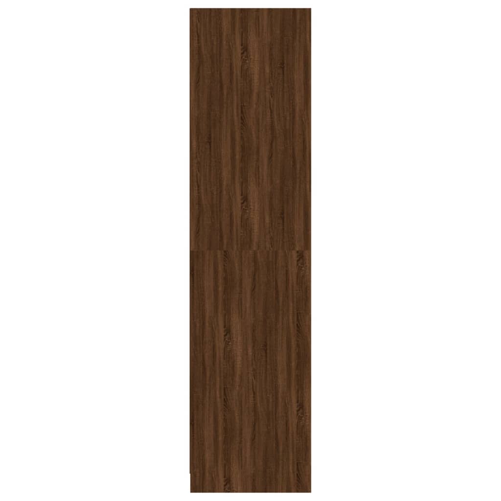 Garde-robe chêne marron 100x50x200 cm bois d'ingénierie - XIOS