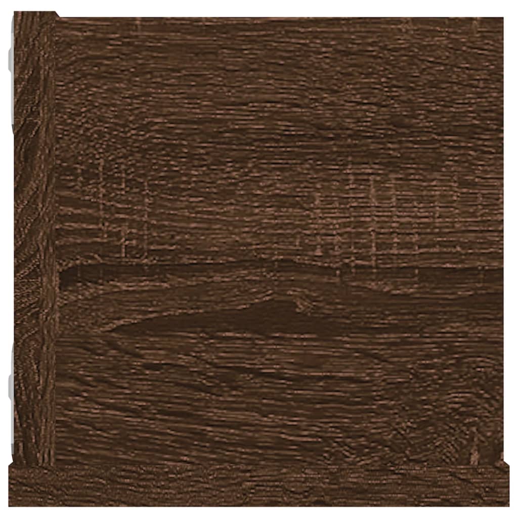 Étagère murale à CD Chêne marron 100x18x18 cm Bois d'ingénierie - XIOS