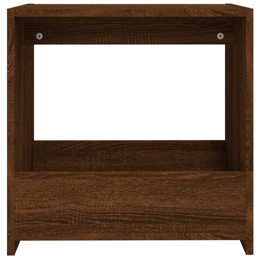 Table d'appoint Chêne marron 50x26x50 cm Bois d'ingénierie - XIOS