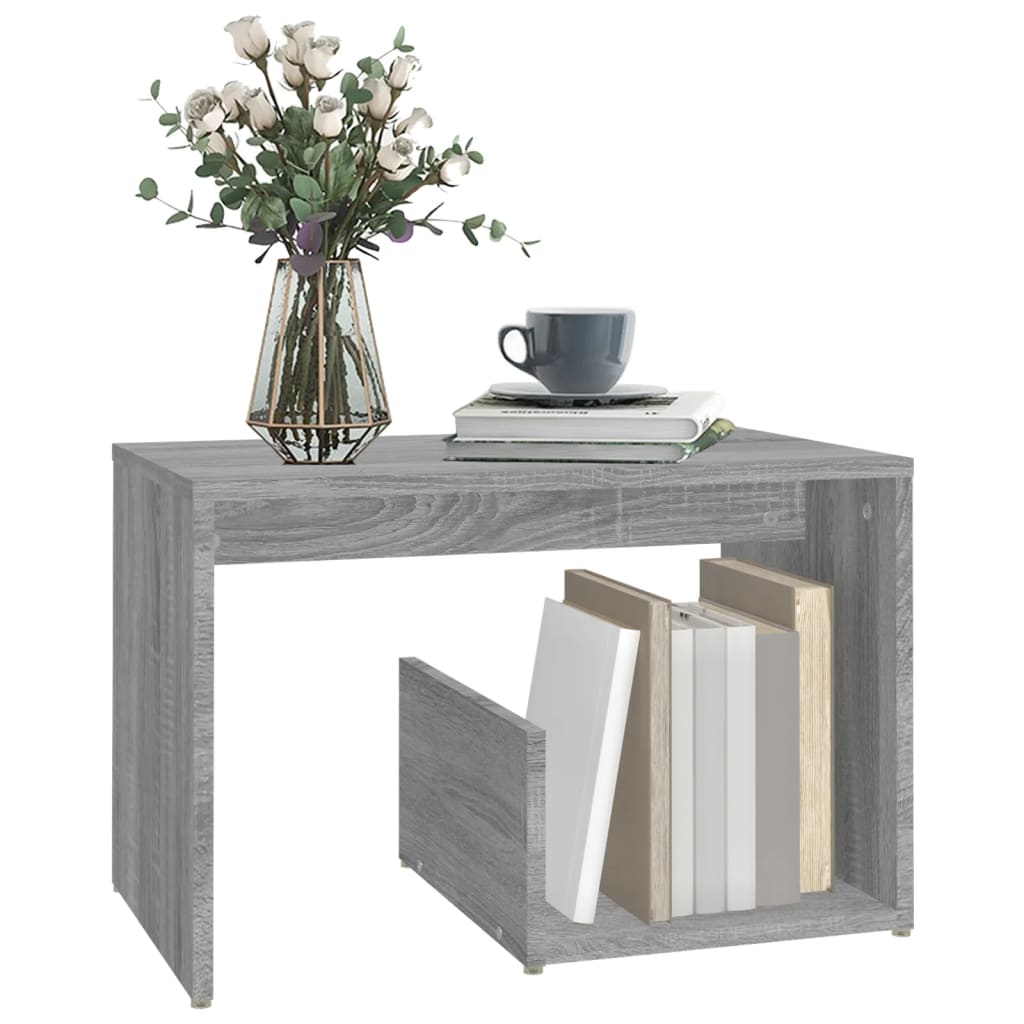 Table d'appoint Sonoma gris 59x36x38 cm Bois d'ingénierie - XIOS