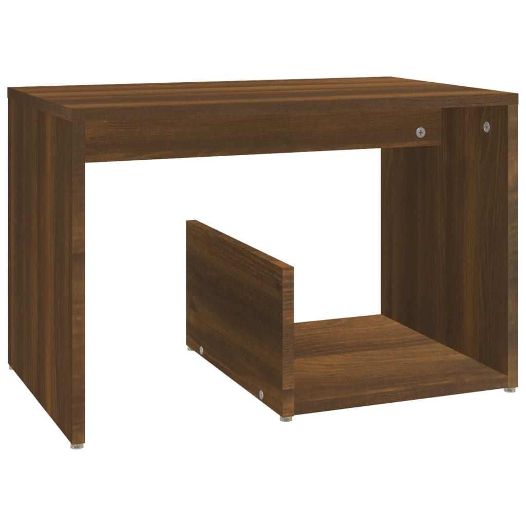 Table d'appoint Chêne marron 59x36x38 cm Bois d'ingénierie - XIOS