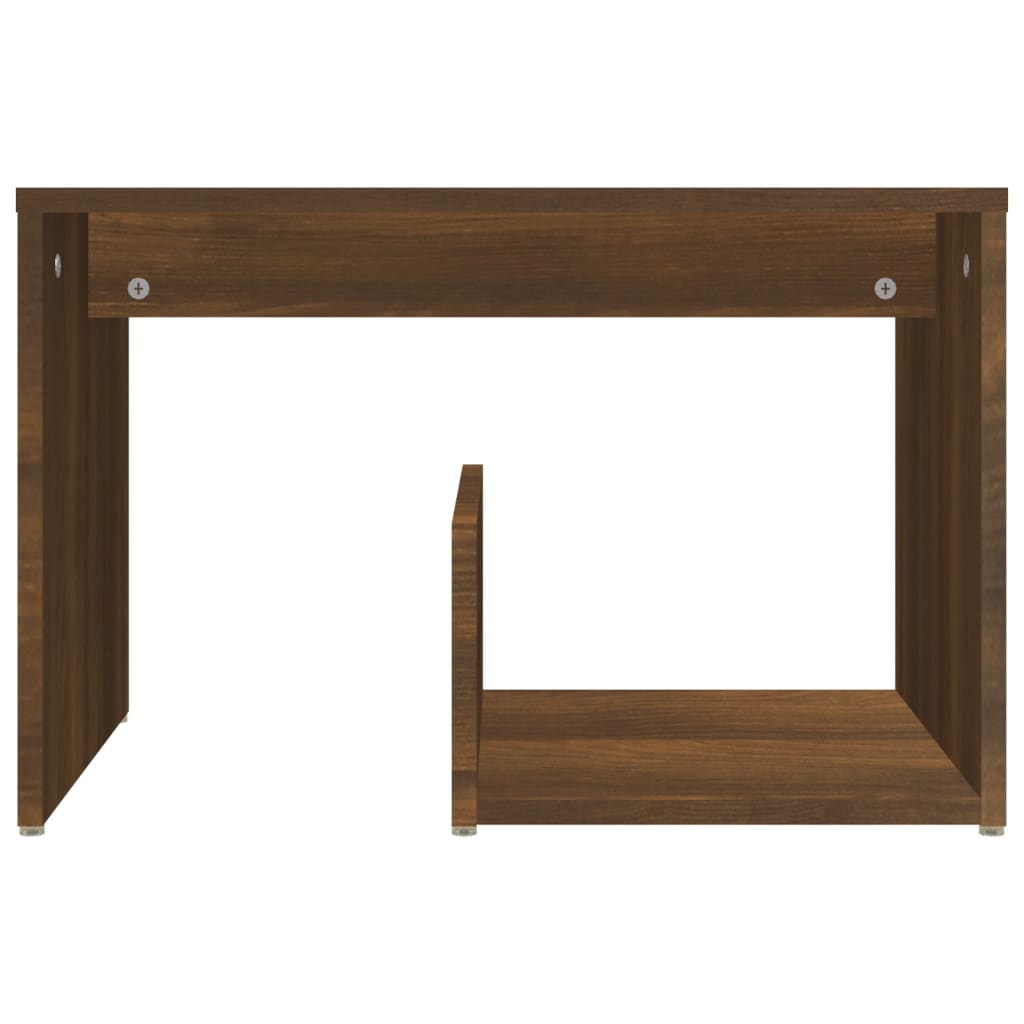 Table d'appoint Chêne marron 59x36x38 cm Bois d'ingénierie - XIOS