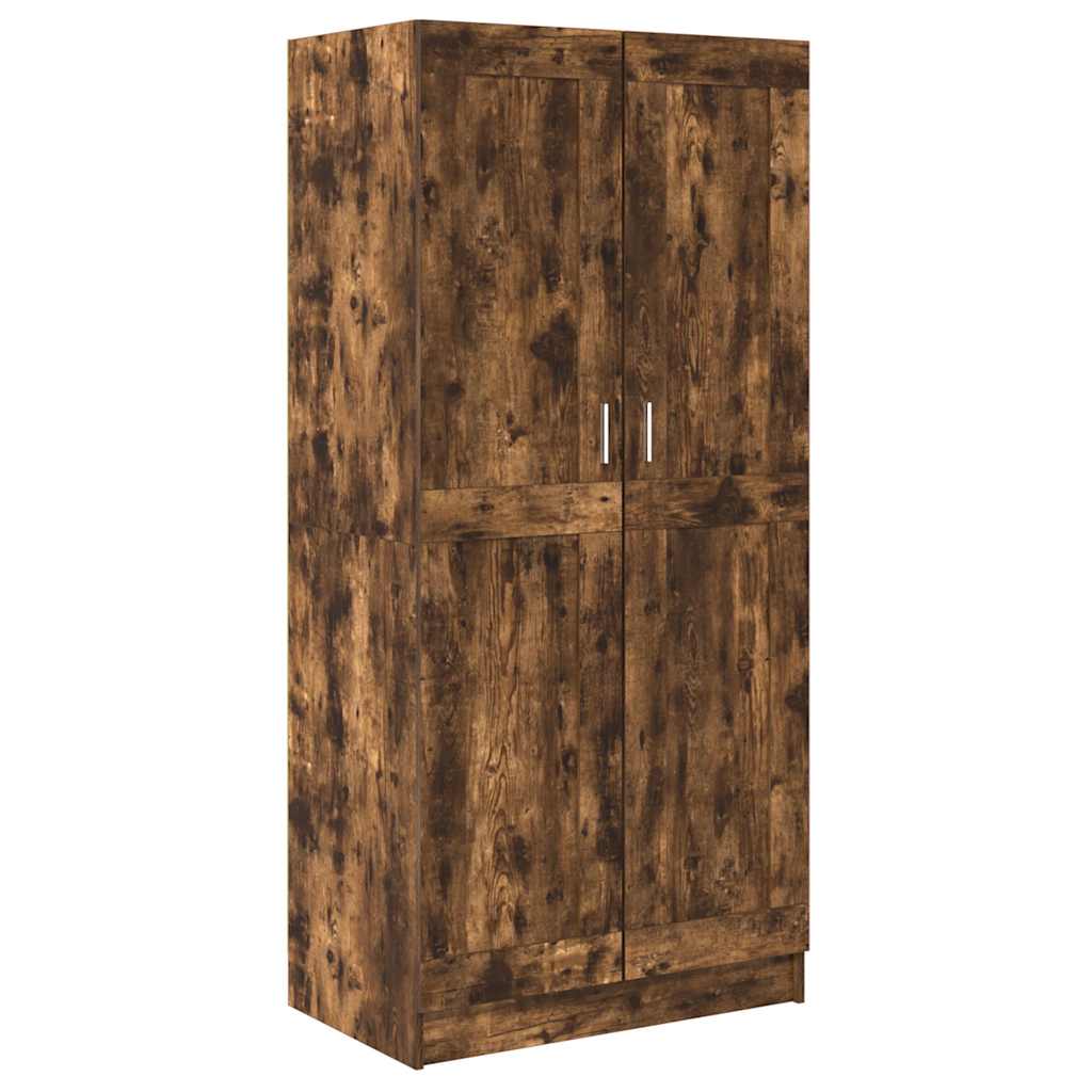Garde-robe Chêne fumé 82,5x51,5x180 cm Bois d'ingénierie