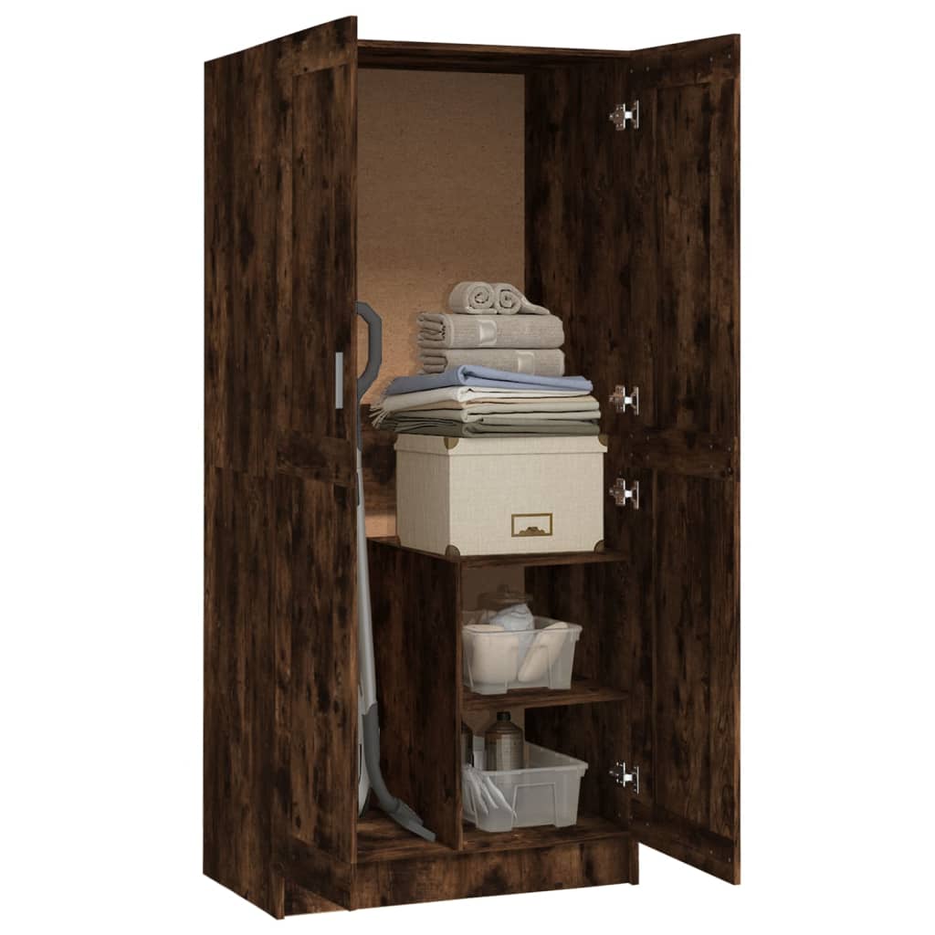 Garde-robe Chêne fumé 82,5x51,5x180 cm Bois d'ingénierie