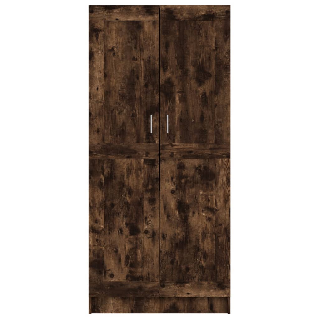 Garde-robe Chêne fumé 82,5x51,5x180 cm Bois d'ingénierie