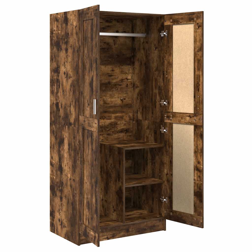 Garde-robe Chêne fumé 82,5x51,5x180 cm Bois d'ingénierie