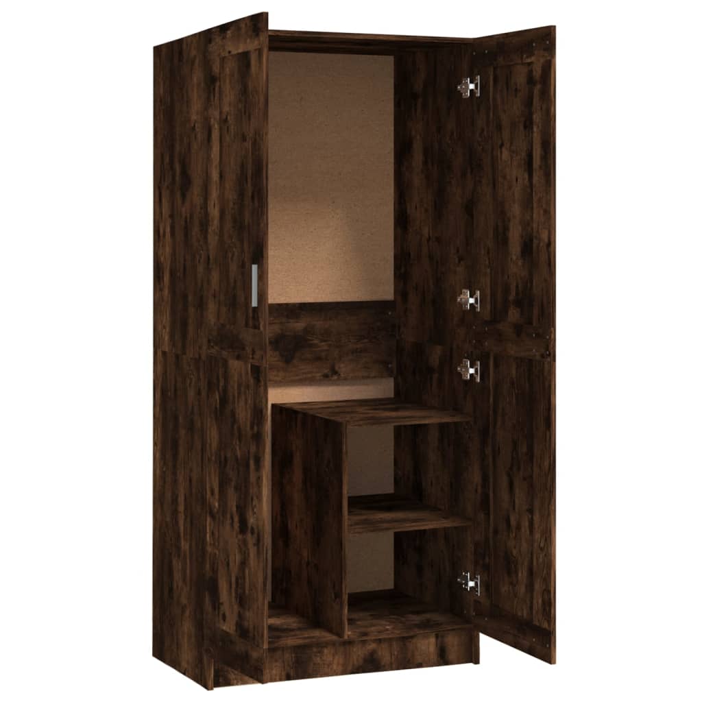 Garde-robe Chêne fumé 82,5x51,5x180 cm Bois d'ingénierie