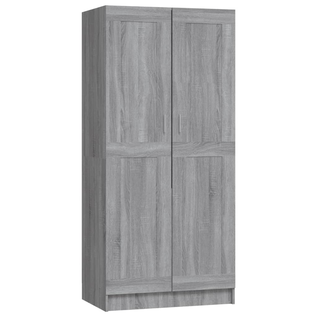 Garde-robe Sonoma gris 82,5x51,5x180 cm Bois d'ingénierie Armoires vidaXL