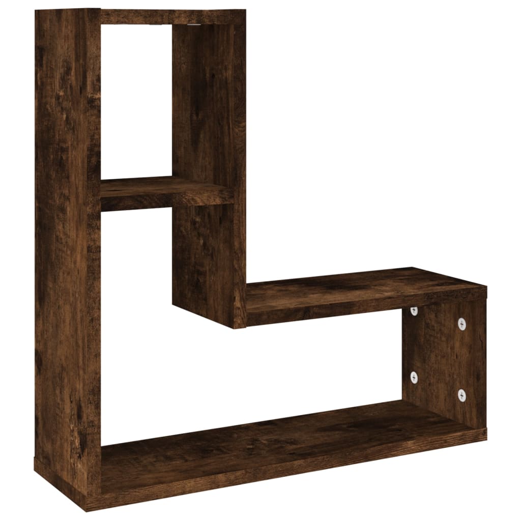 Étagères murales 2 pcs Chêne fumé 50x15x50 cm Bois d'ingénierie - XIOS