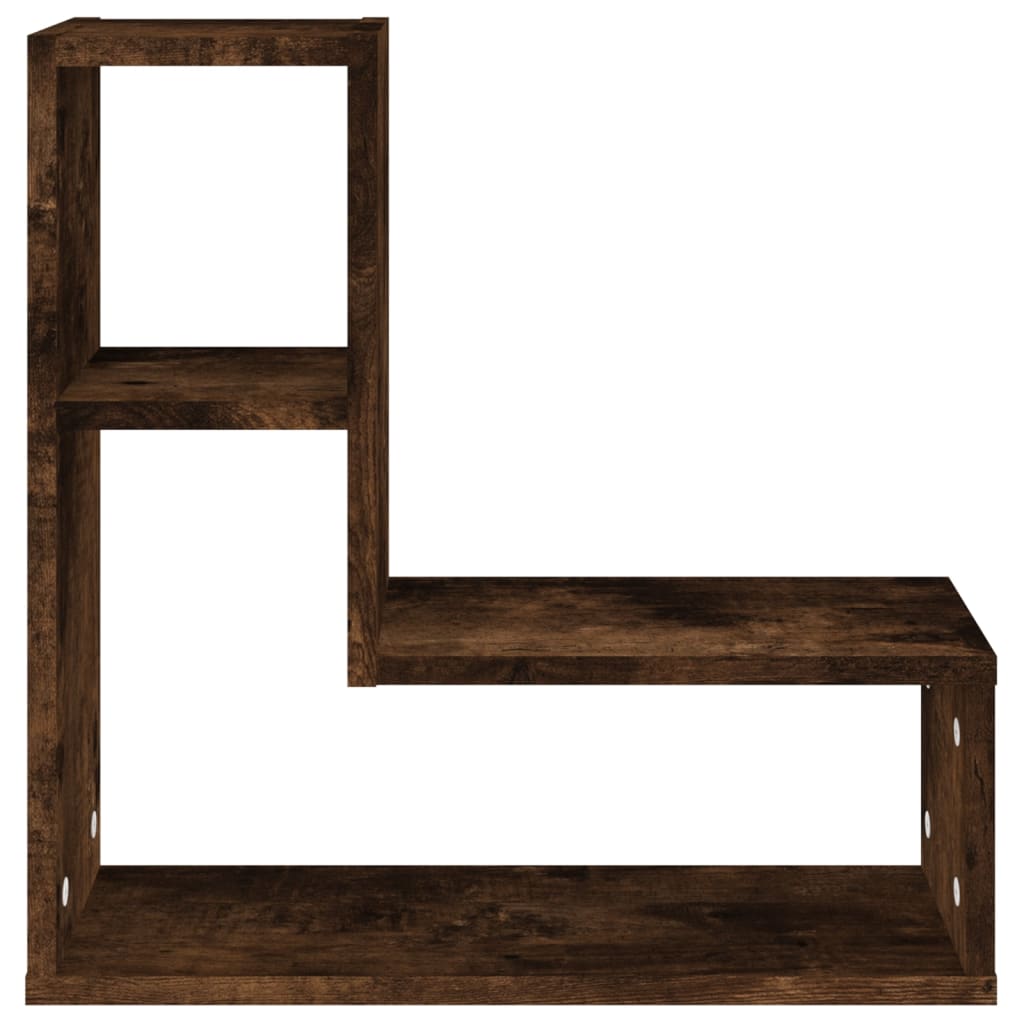 Étagères murales 2 pcs Chêne fumé 50x15x50 cm Bois d'ingénierie - XIOS