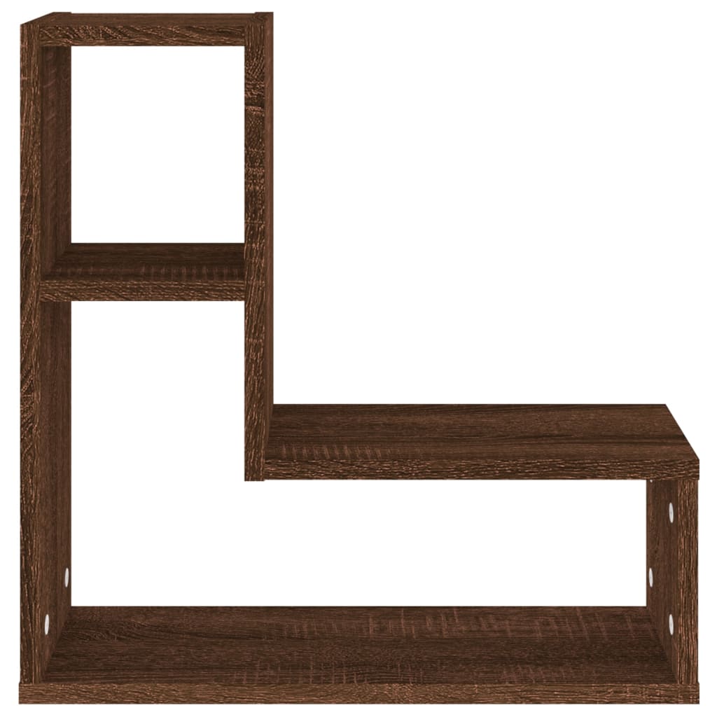 Étagères murales 2 pcs Chêne marron 50x15x50 cm Bois ingénierie - XIOS