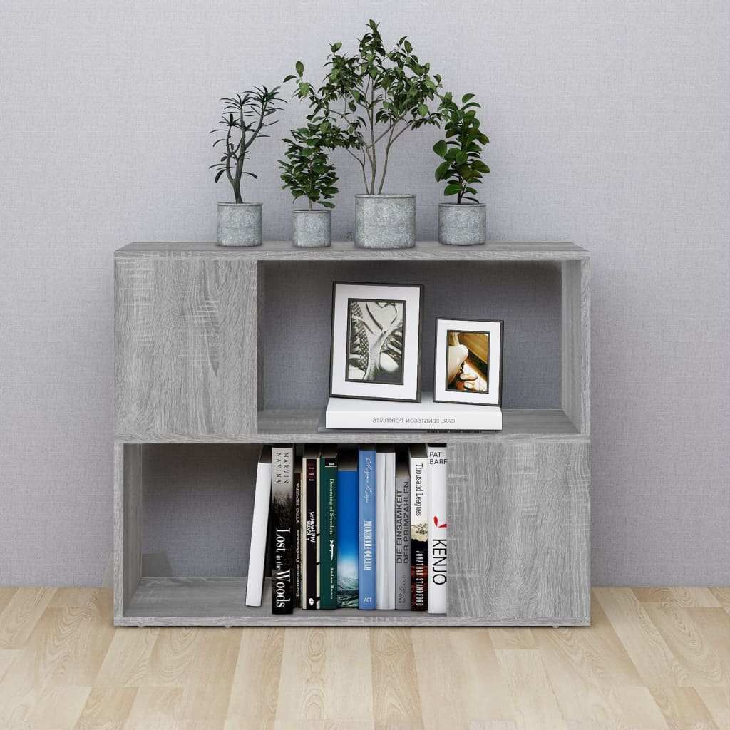 Bibliothèque/Séparateur de pièce Sonoma gris 80x24x63 cm - XIOS