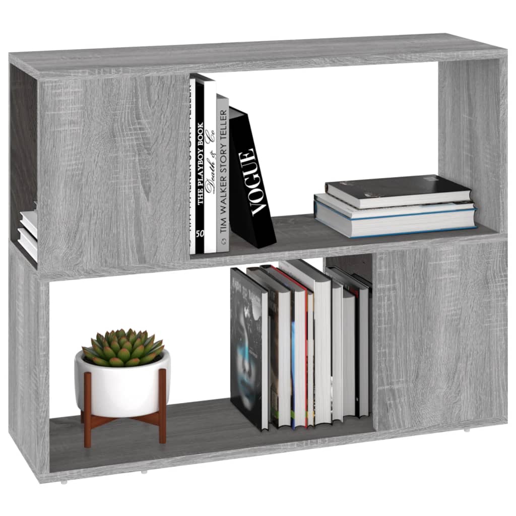 Bibliothèque/Séparateur de pièce Sonoma gris 80x24x63 cm - XIOS