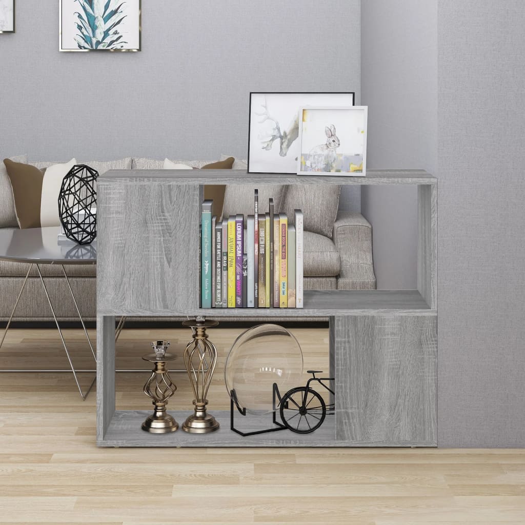 Bibliothèque/Séparateur de pièce Sonoma gris 80x24x63 cm - XIOS