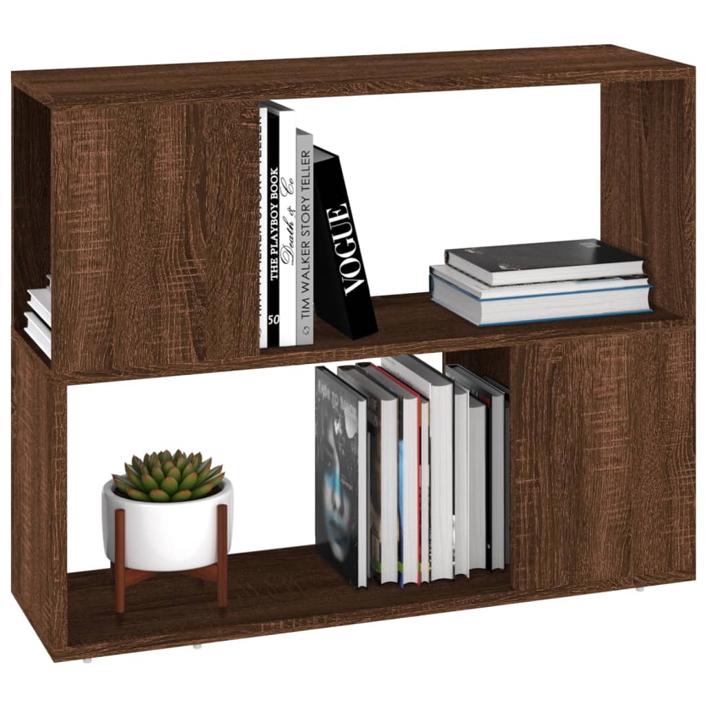 Bibliothèque/Séparateur de pièce Chêne marron 80x24x63 cm - XIOS