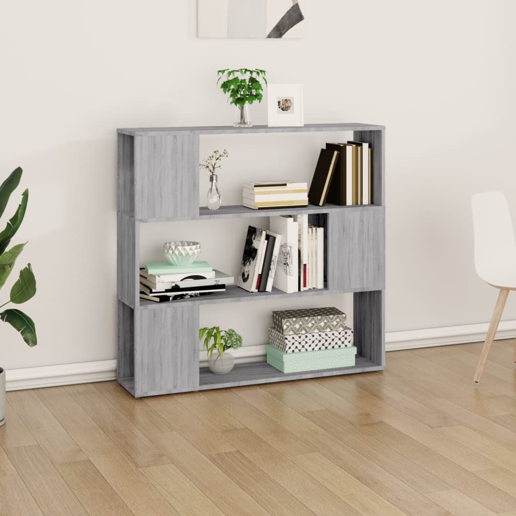 Bibliothèque/Séparateur de pièce Sonoma gris 100x24x94 cm - XIOS