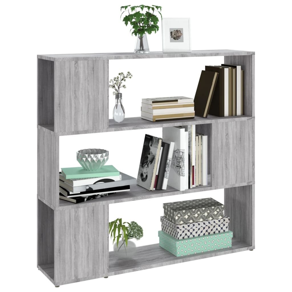 Bibliothèque/Séparateur de pièce Sonoma gris 100x24x94 cm - XIOS