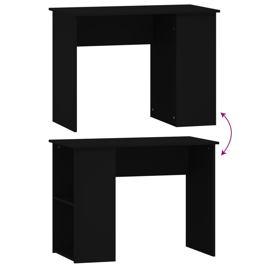 Bureau Noir 100x55x75 cm Bois d'ingénierie - XIOS