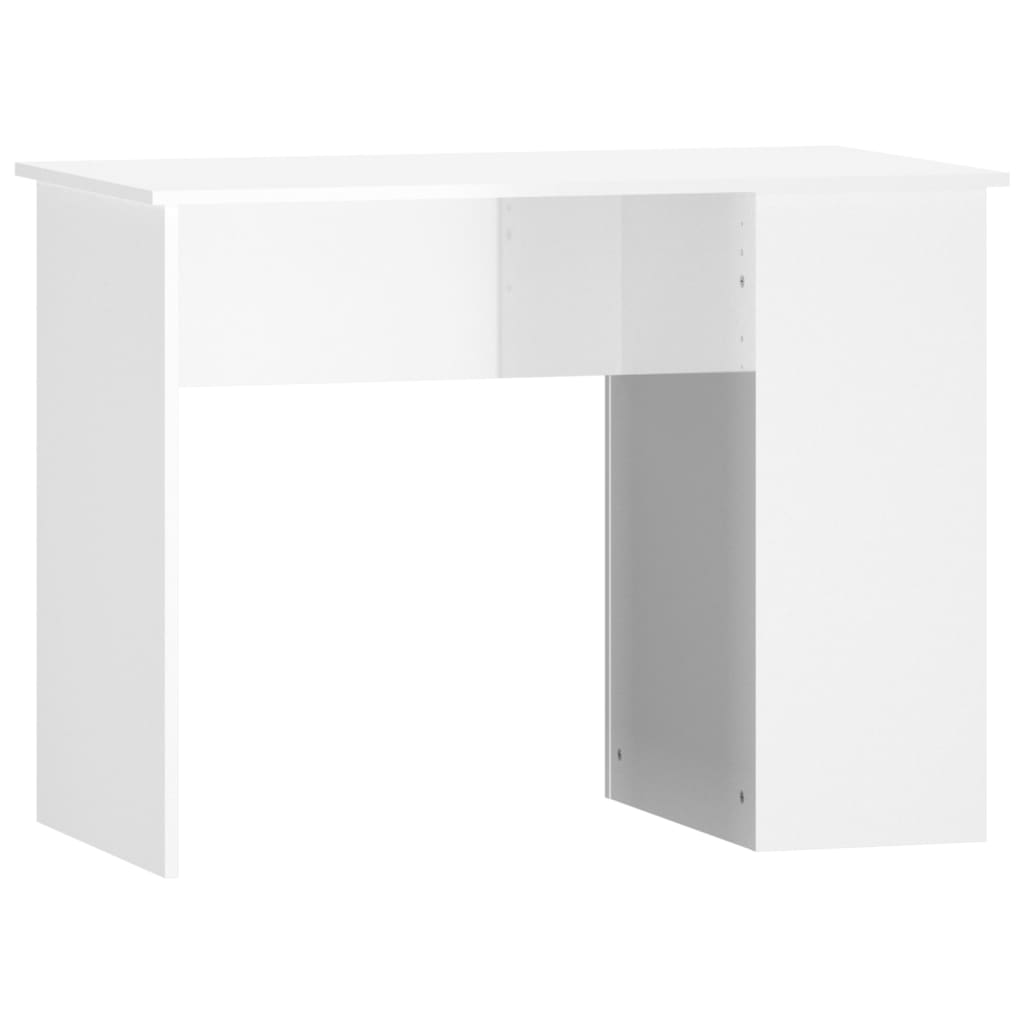Bureau Blanc brillant 100x55x75 cm Bois d'ingénierie Bureaux vidaXL