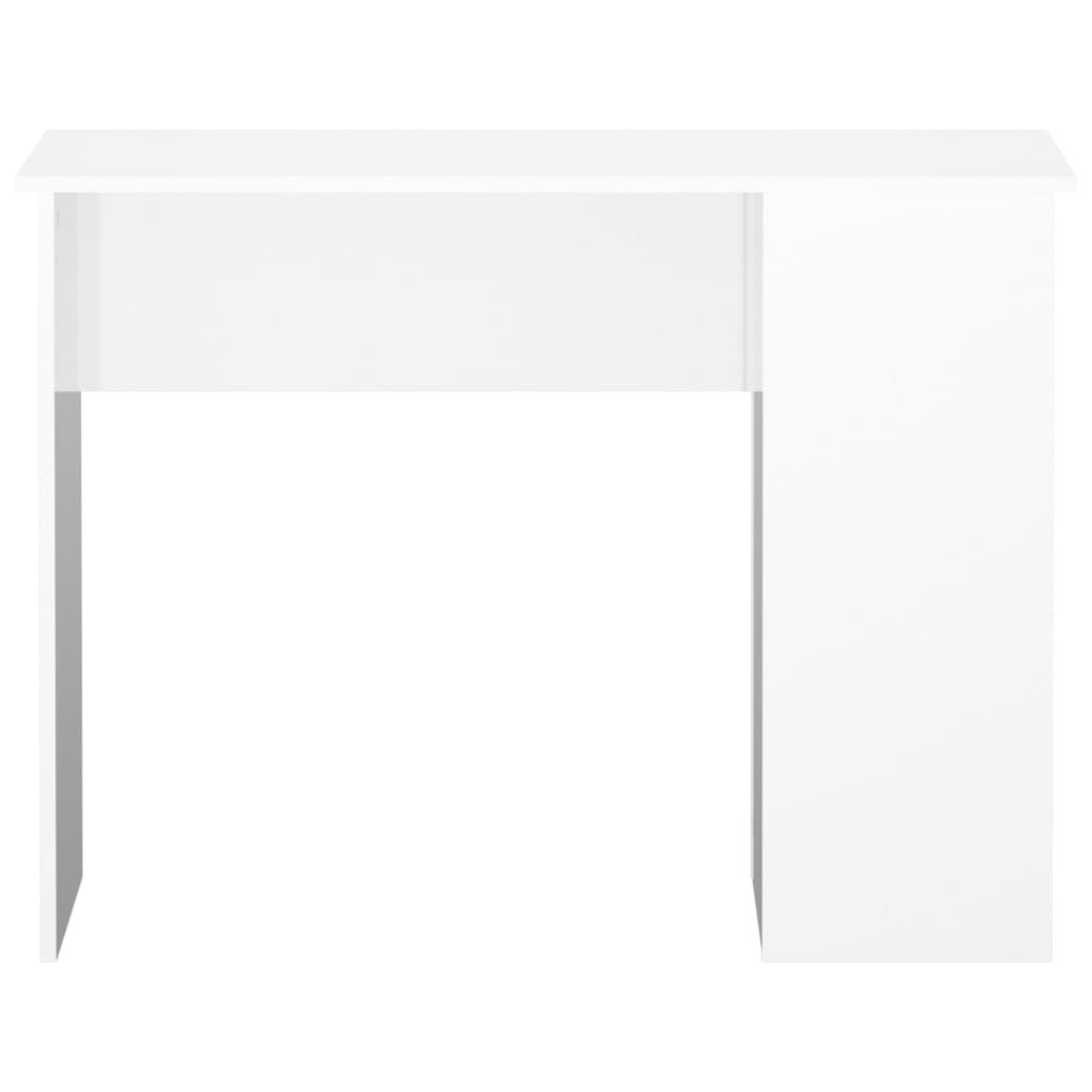 Bureau Blanc brillant 100x55x75 cm Bois d'ingénierie Bureaux vidaXL