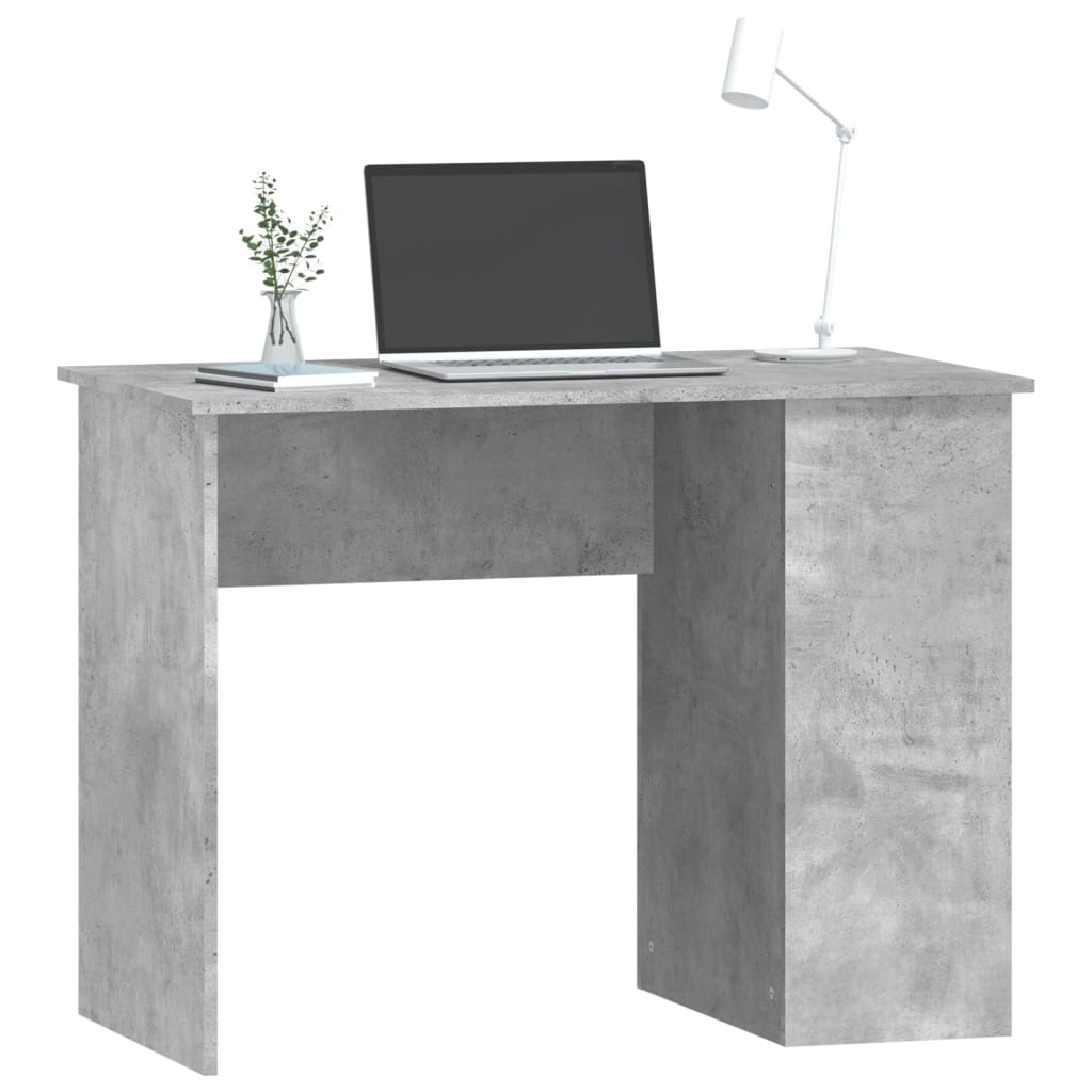 Bureau Gris béton 100x55x75 cm Bois d'ingénierie Bureaux vidaXL
