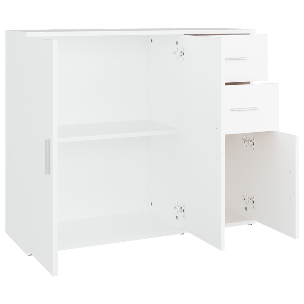 Buffet Blanc 91x29,5x75 cm Bois d'ingénierie - XIOS