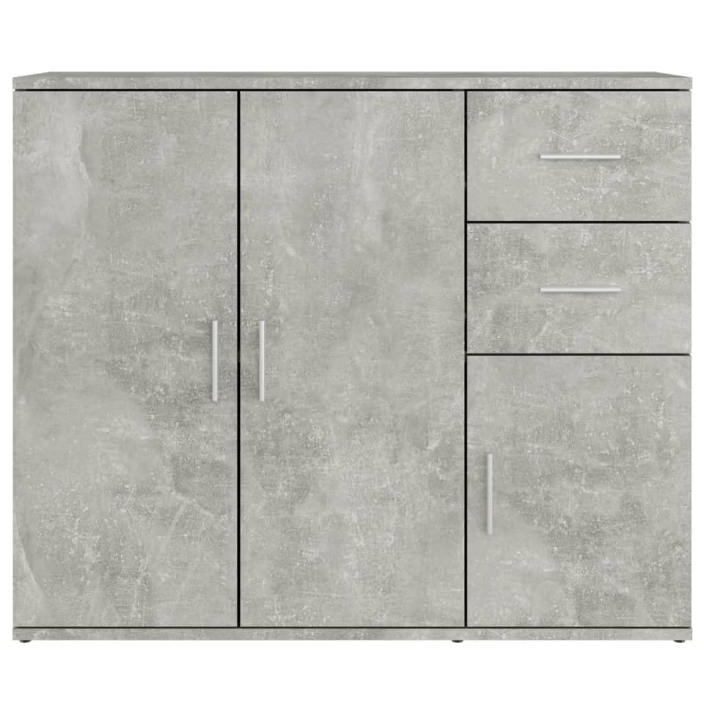 Buffet Gris béton 91x29,5x75 cm Bois d'ingénierie - XIOS