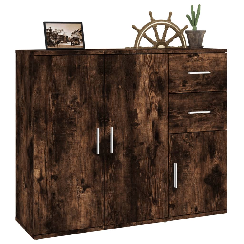 Buffet Chêne fumé 91x29,5x75 cm Bois d'ingénierie - XIOS